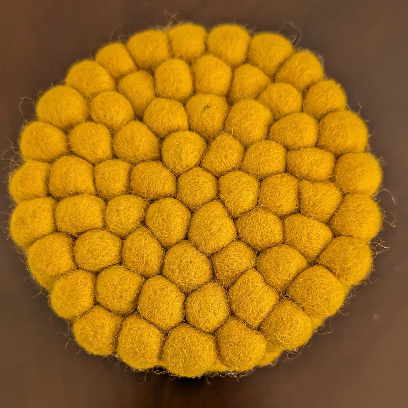 Handmade Wool Felt Ball Coasters – Made in Nepal